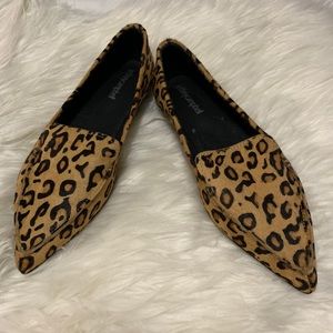 Nordstrom rack Jeffrey Campbell leopard loafers